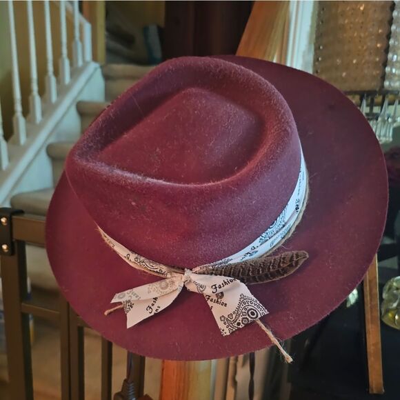BOHO DECORATED FEDORA - Picture 4 of 6